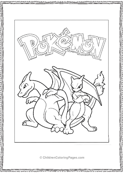 Charizard And Mewtwo Free PDF Printable