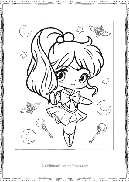 Chibi Sailor Moon Character Free PDF Printable