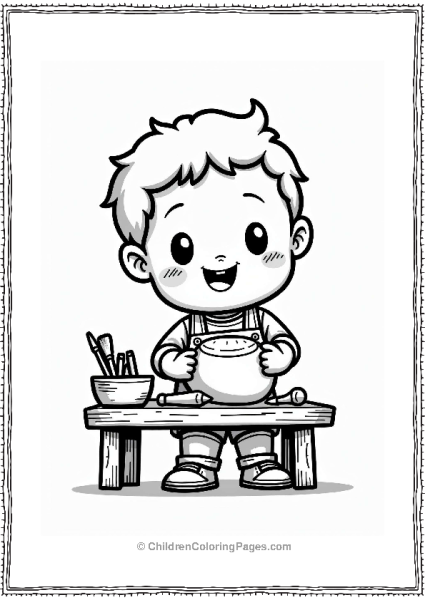 Chibi Sculptor Creating With Clay Free PDF Printable