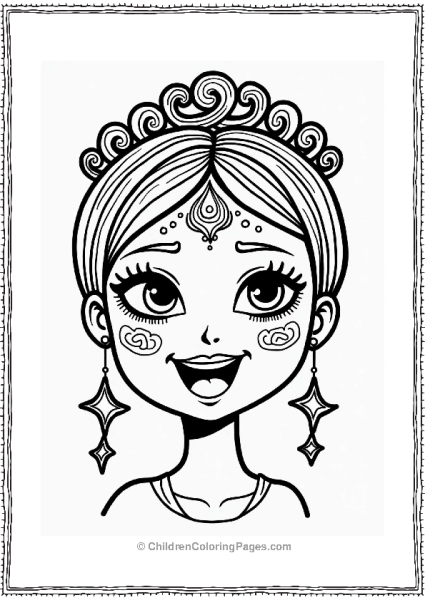 Colorful Face Makeup Design Free PDF Printable