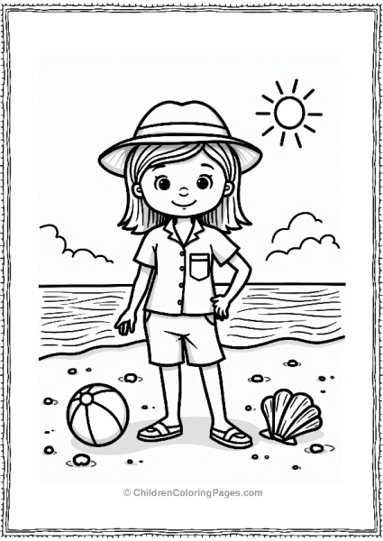Community Helpers Beach Tour Guide With Seashells And Waves Free PDF Printable