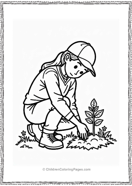 Community Helpers Environmentalist Planting A Tree Free PDF Printable