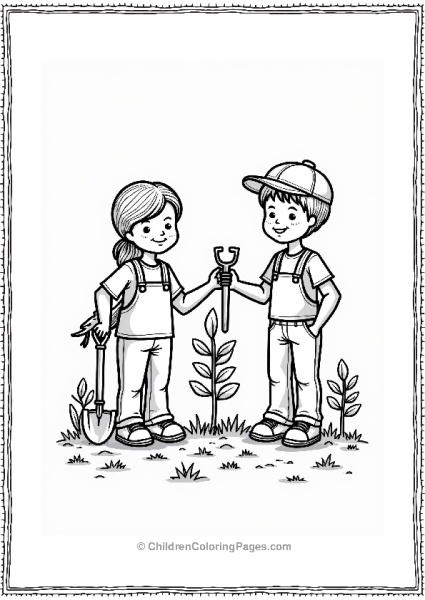 Community Helpers Environmentalists Planting Trees Free PDF Printable