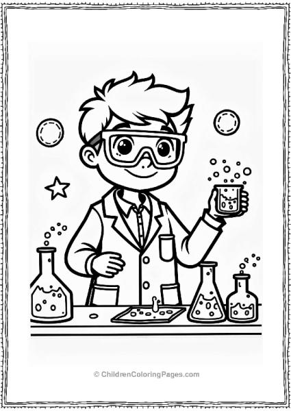 Community Helpers Friendly Scientist In A Lab Free PDF Printable