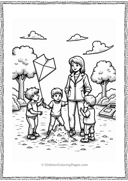 Community Helpers In A Sunny Park Free PDF Printable