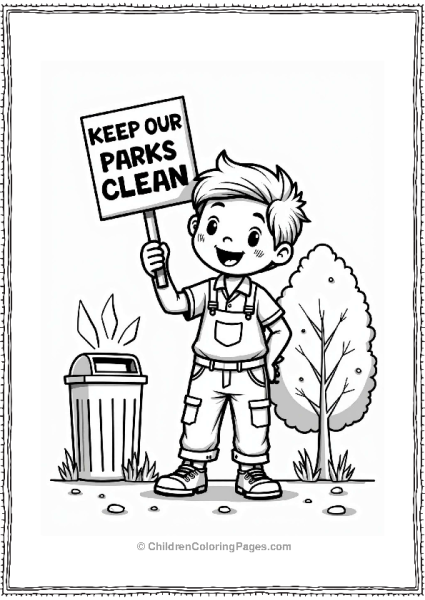 Community Helpers Keep Our Parks Clean Free PDF Printable