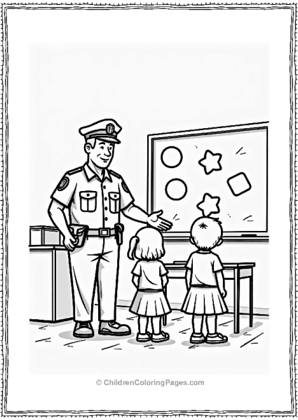Community Helpers Police Officer Safety Talk Free PDF Printable