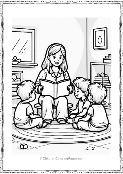 Community Helpers Reading To Children Free PDF Printable