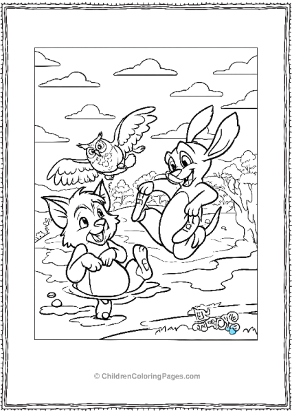 Copper And Tod Having Fun Fox And The Hound Free PDF Printable