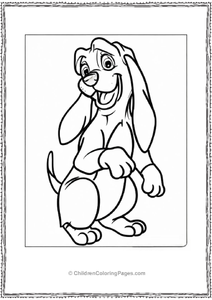 Copper Smilling Fox And The Hound Free PDF Printable