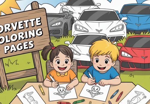 Corvette Coloring Pages – Free PDF Printables 🏁🏎🚗🏃‍♀️