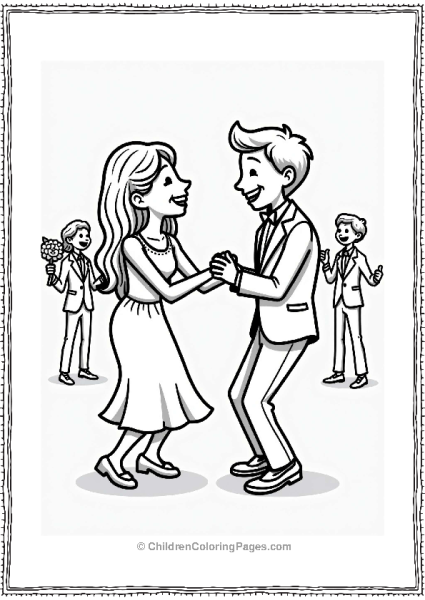Couple Limbo Dance At Wedding Free PDF Printable