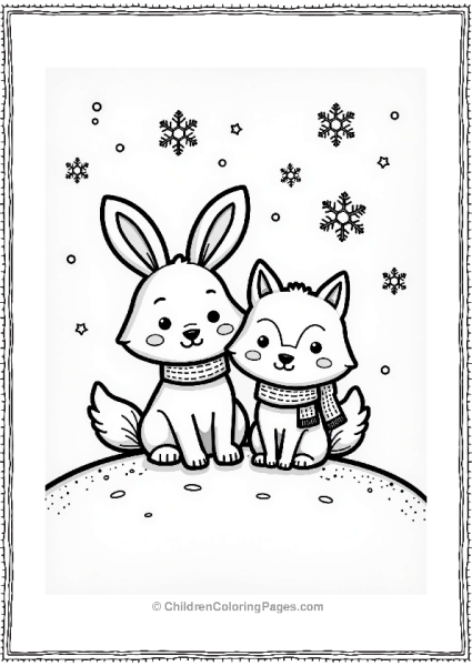 Cozy Animals In Winter Attire Free PDF Printable