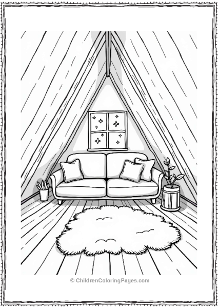 Cozy Attic With Stars Free PDF Printable