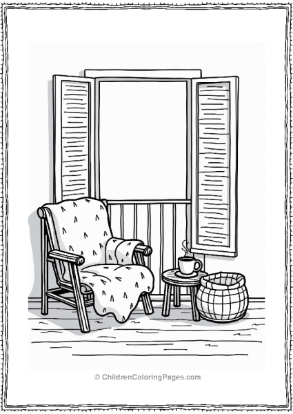 Cozy Balcony With Comfy Chair Free PDF Printable