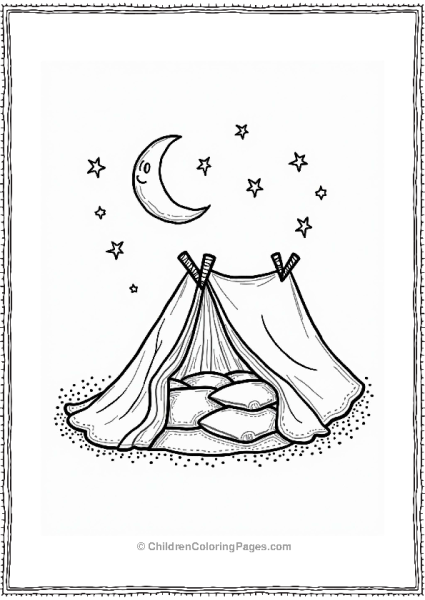 Cozy Blanket Fort Under The Stars Free PDF Printable