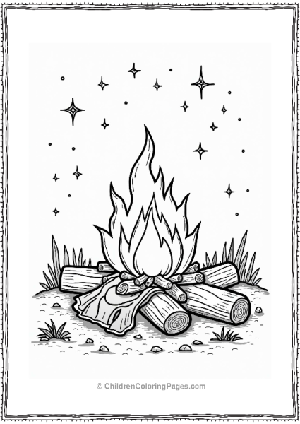 Cozy Campfire Under The Stars Free PDF Printable