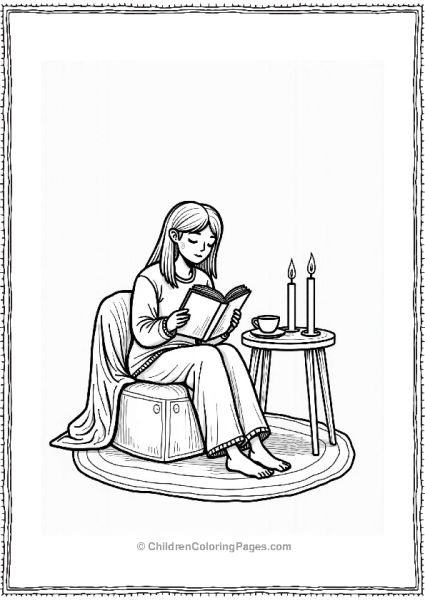Cozy Candlelit Reading Evening Free PDF Printable