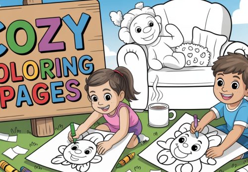 Cozy Coloring Pages – Free PDF Printables For Kids ☕🧣🌈