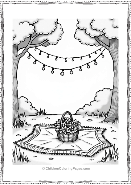 Cozy Outdoor Wedding Setup Free PDF Printable