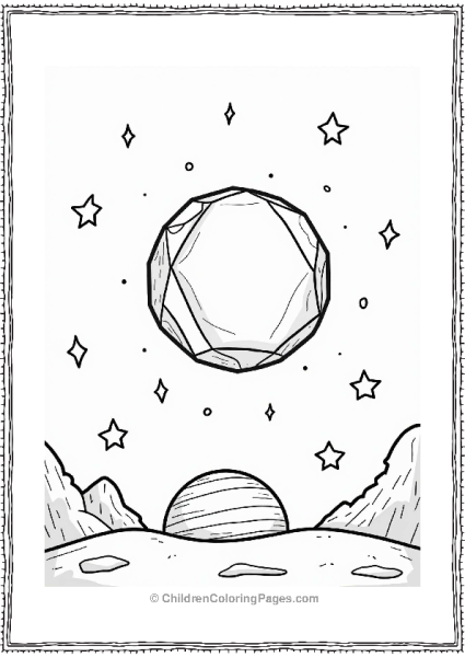 Crystal Above A Distant Planet Free PDF Printable