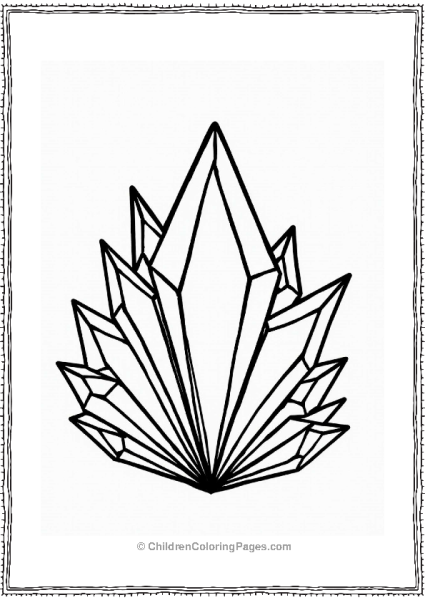 Crystal Coloring Page Free PDF Printable