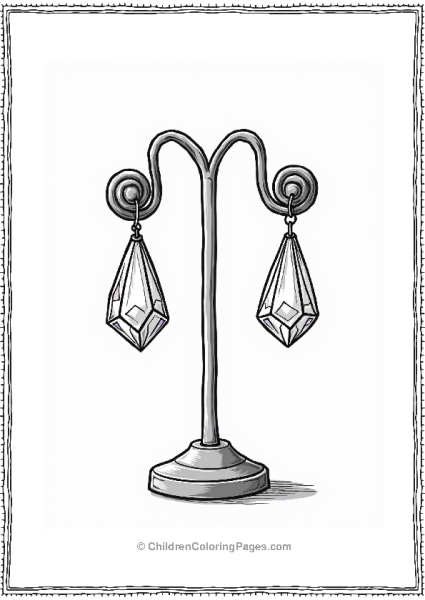 Crystal Earrings Display Free PDF Printable