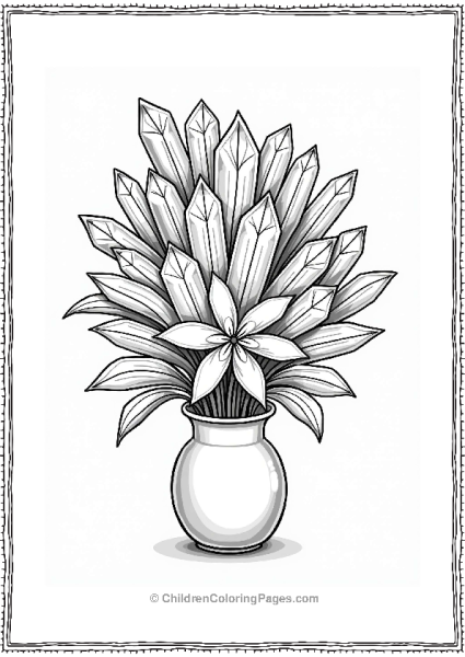 Crystal Flower Bouquet Free PDF Printable