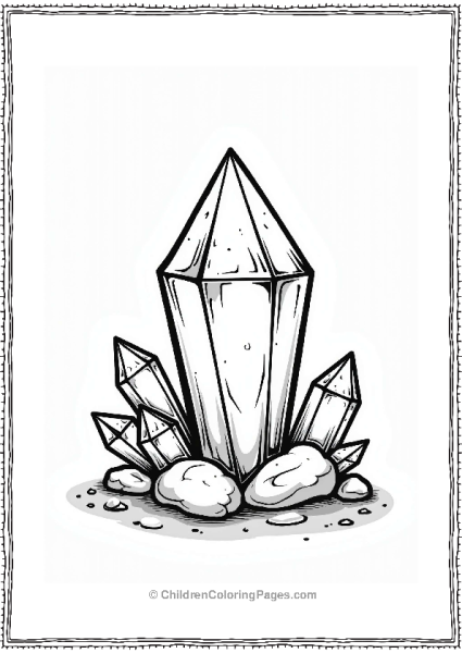 Crystal For Kids Coloring Free PDF Printable