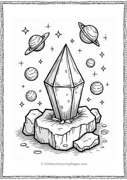 Crystal In A Cosmic Swirl Free PDF Printable