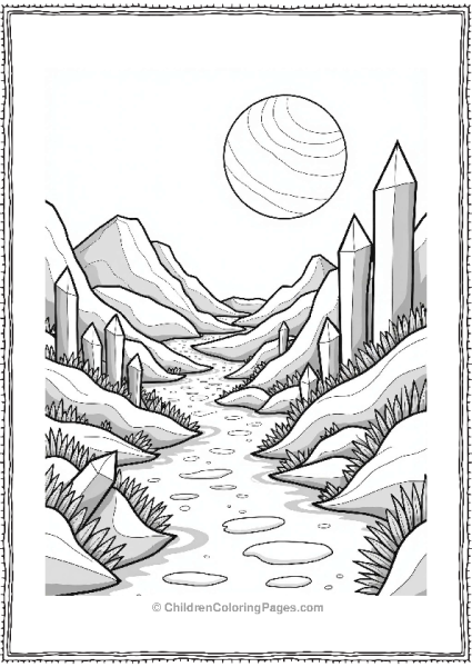 Crystal Landscape Free PDF Printable