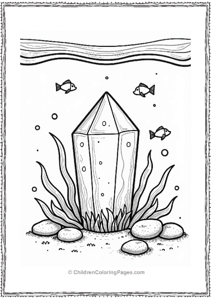 Crystal On Ocean Floor Free PDF Printable