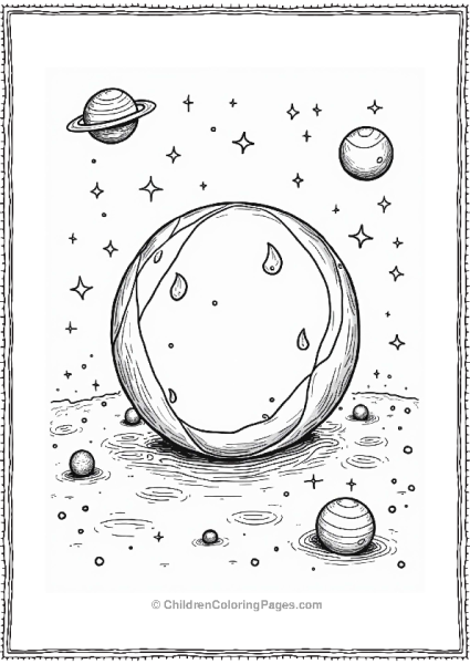 Crystal Orb Among Stars Free PDF Printable
