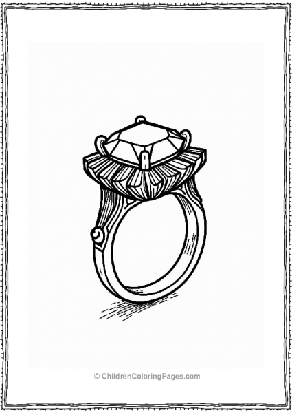 Crystal Ring Illustration Free PDF Printable