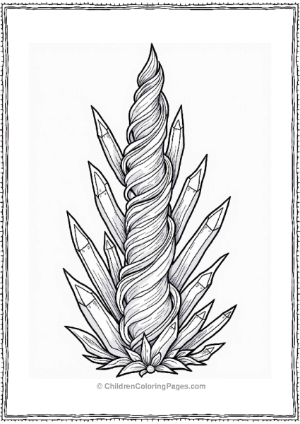 Crystal Spiral Design Free PDF Printable