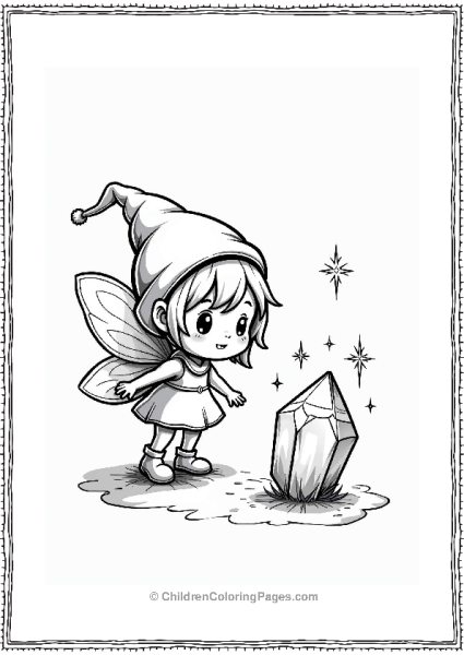 Cute Character With Crystal Free PDF Printable