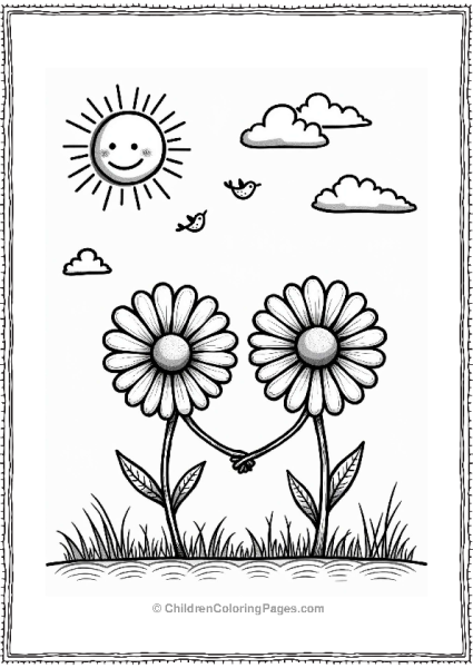 Daisies Under A Smiling Sun Free PDF Printable