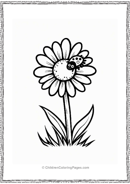Daisy And Ladybug Coloring Page Free PDF Printable