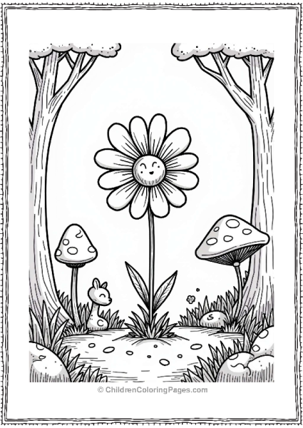 Daisy In A Whimsical Forest Free PDF Printable