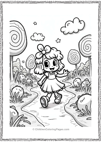 Daisy In Candy Land Free PDF Printable