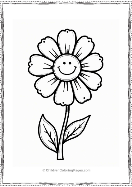 Daisy With A Bow Free PDF Printable