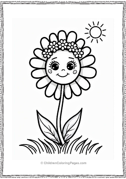 Daisy With A Flower Crown Free PDF Printable
