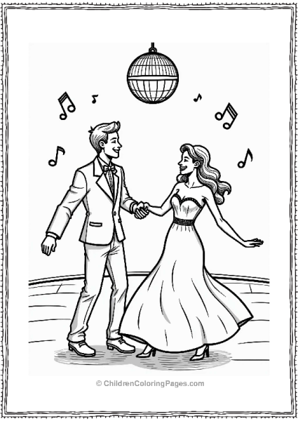 Dancing Guests At The Wedding Free PDF Printable