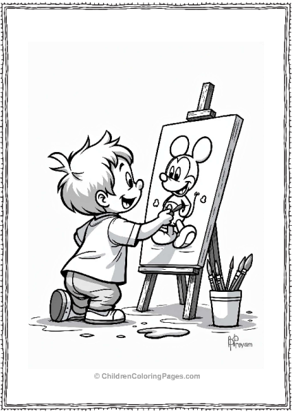 Disney Character Painting At Disneyland Free PDF Printable