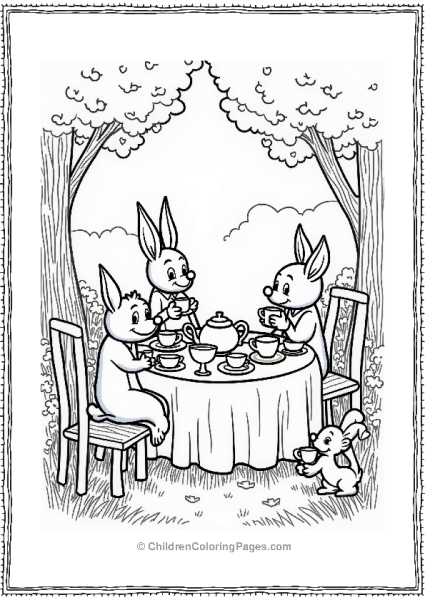 Disneyland Fantasy Tea Party Scene Free PDF Printable