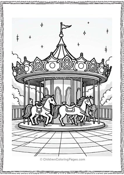 Disneyland Nighttime Carousel Free PDF Printable