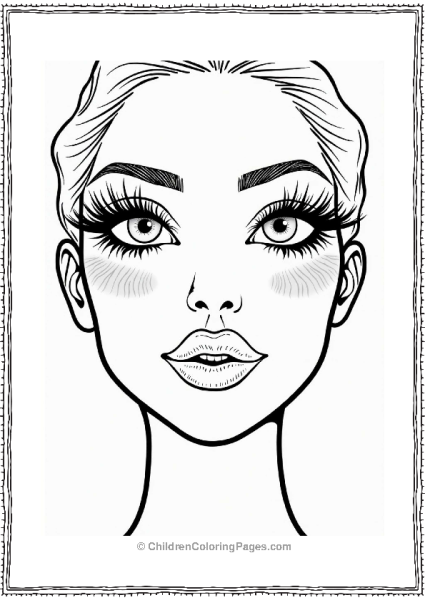 Dramatic Makeup Expression With Sound Waves Free PDF Printable