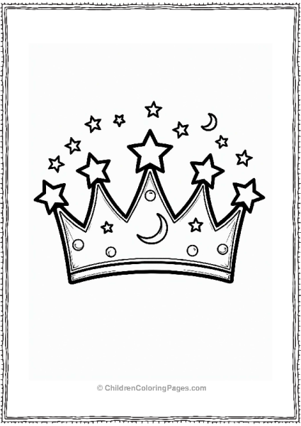 Dreamy Star Crown Design Free PDF Printable