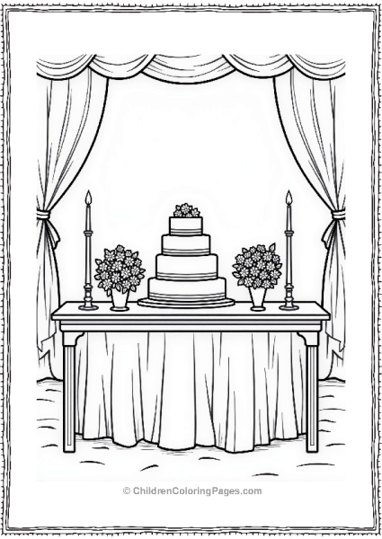 Elegant Wedding Reception Table Free PDF Printable