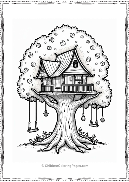 Fantasy Treehouse At Disneyland Free PDF Printable
